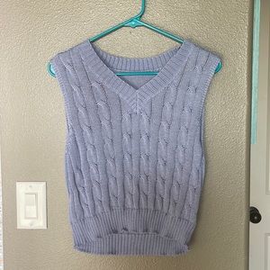 SHEIN Blue Sweater Vest